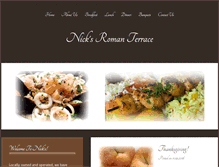 Tablet Screenshot of nicksromanterrace.com